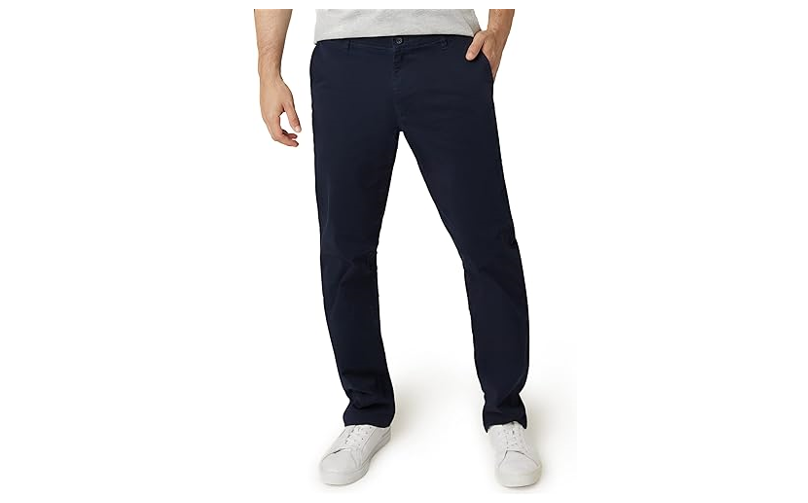 Chaps Men's Pants 5 Pocket Flex Waistband Straight Fit Pants - Casual, 36X30
