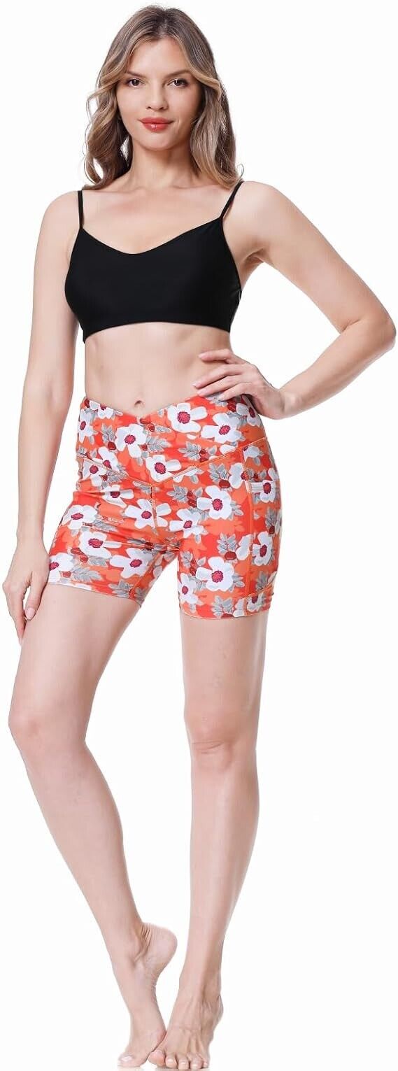 Cagola Swim Suits for Women 2024 Bathing Suit Shorts High Waisted Swim Shorts, S