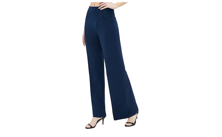 Urban CoCo Women's Dress Pants Solid Wide Leg Casual Sport Trousers,
