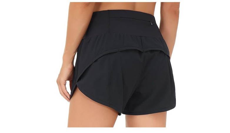 THE GYM PEOPLE Womens High Waisted Running Shorts Quick Dry Athletic, X-Small