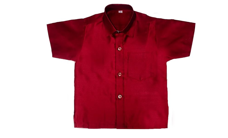 Chandrakala Kids Shirt With Mundu Set for Boy Maroon,5-6 Years (KB102MAR6)