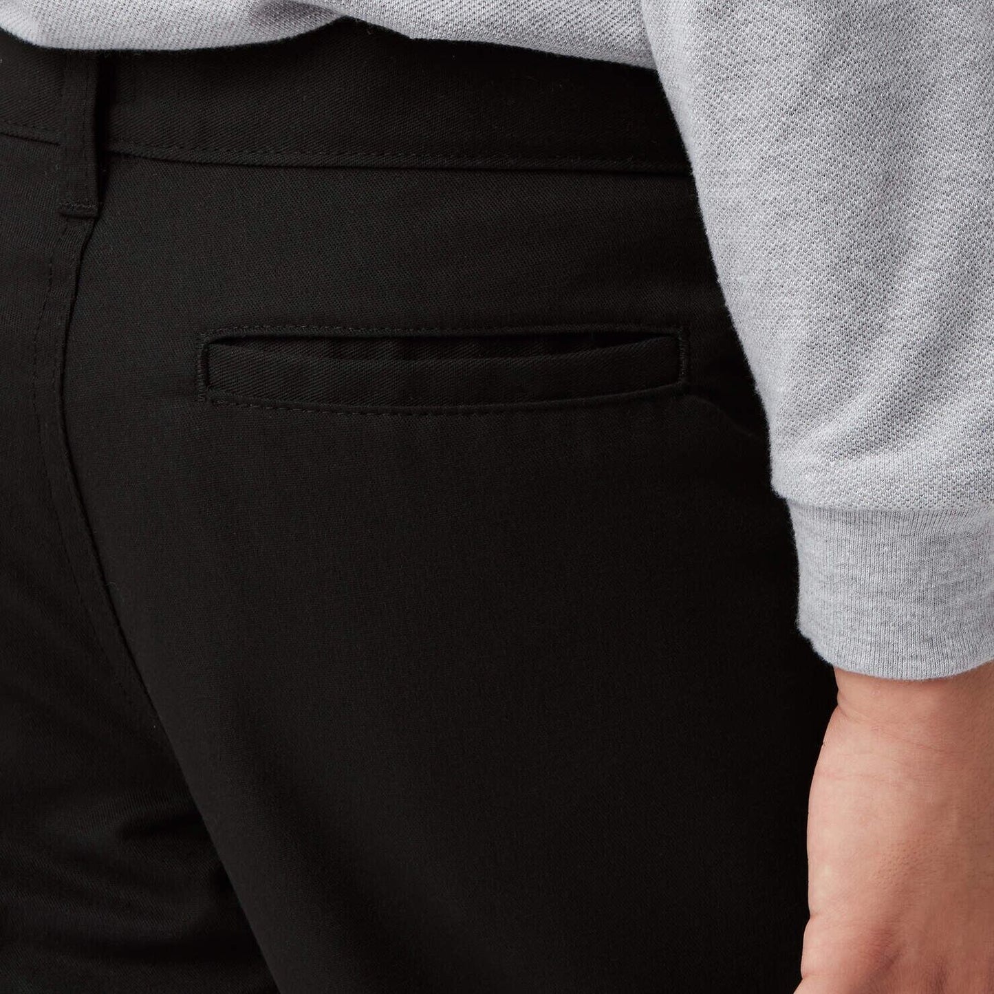 Dickies Boys' Big Flex Waist, Flat Front Pants, Dark Navy, polyester-cotton, 12