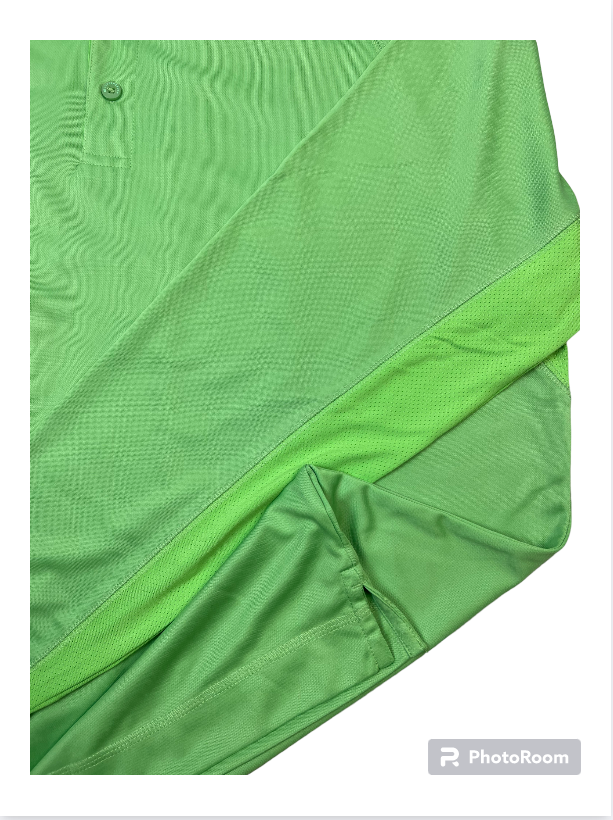 Cutter & Buck Mens Drytec Long Sleeve Powell Sun Protection Polo Shirt Sea Green