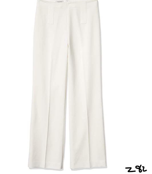 Tahari ASL Women's Wide Leg Sailor Pant, Ivory, 2 ~ Z82