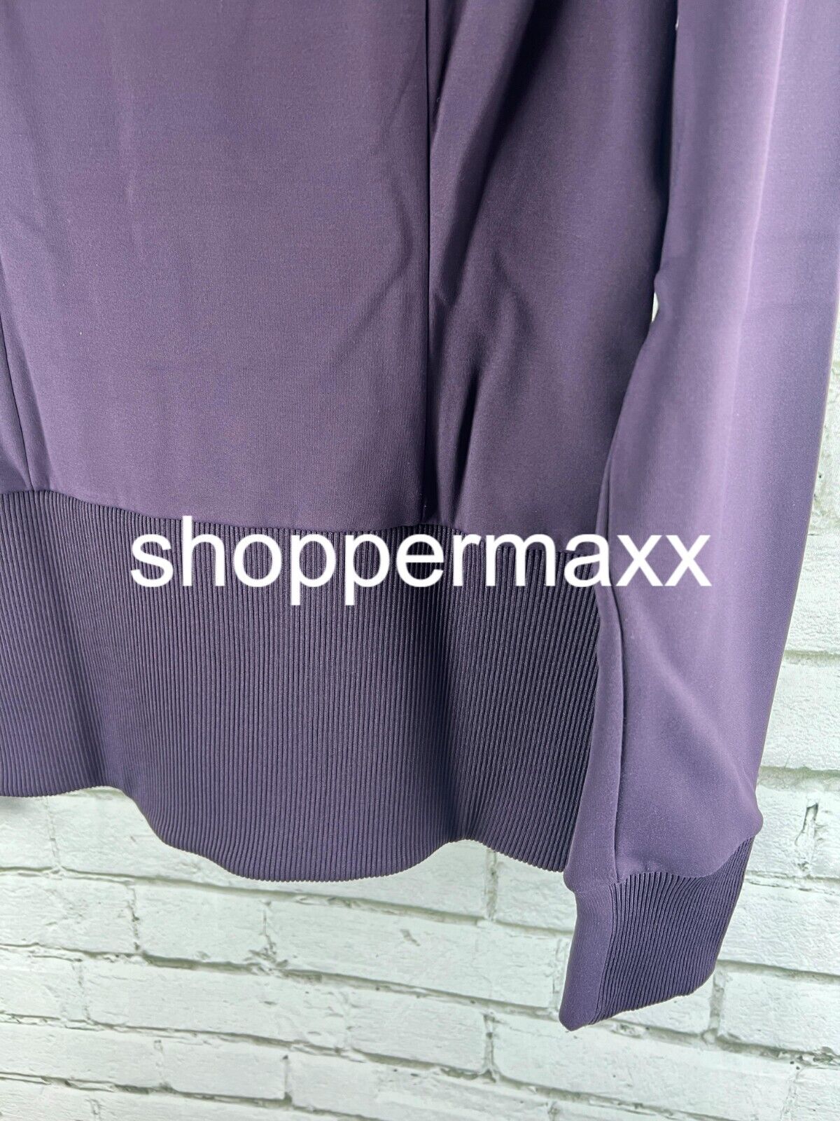 Athleta Women's Full Zip High Collar Hoodie, Plum, Small