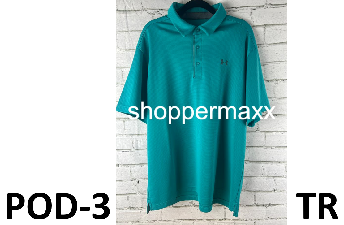Under Armour Men's UA Tech Polo Shirt, Teal, X-Large