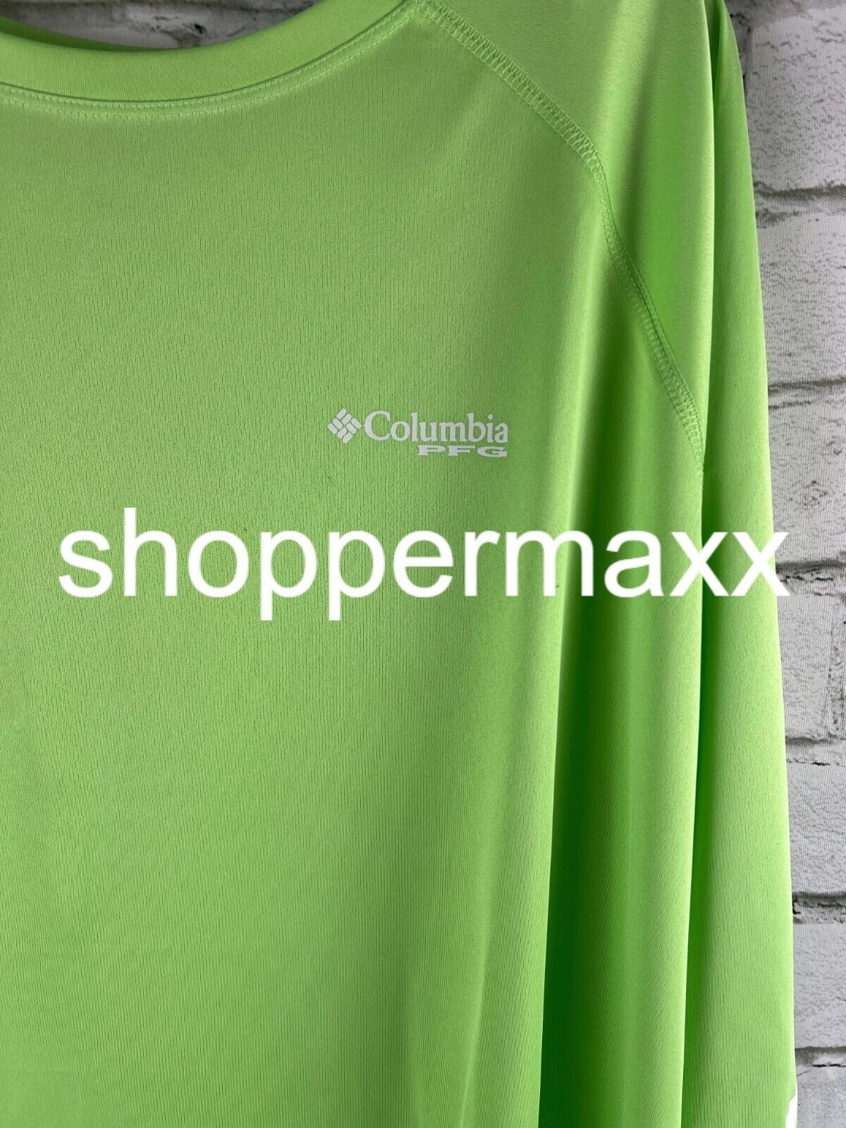 Columbia Men's Terminal Tackle Long Sleeve Fishing Shirt, Lime Green, X-Large