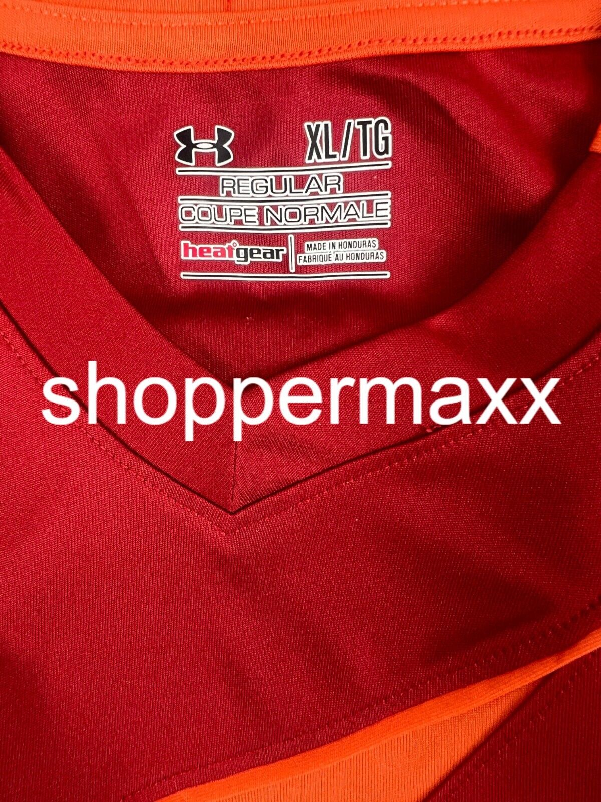 Under Armour UA Horizontal Men's Soccer GoalKeeper Jersey 1227683 Red/Orange, XL