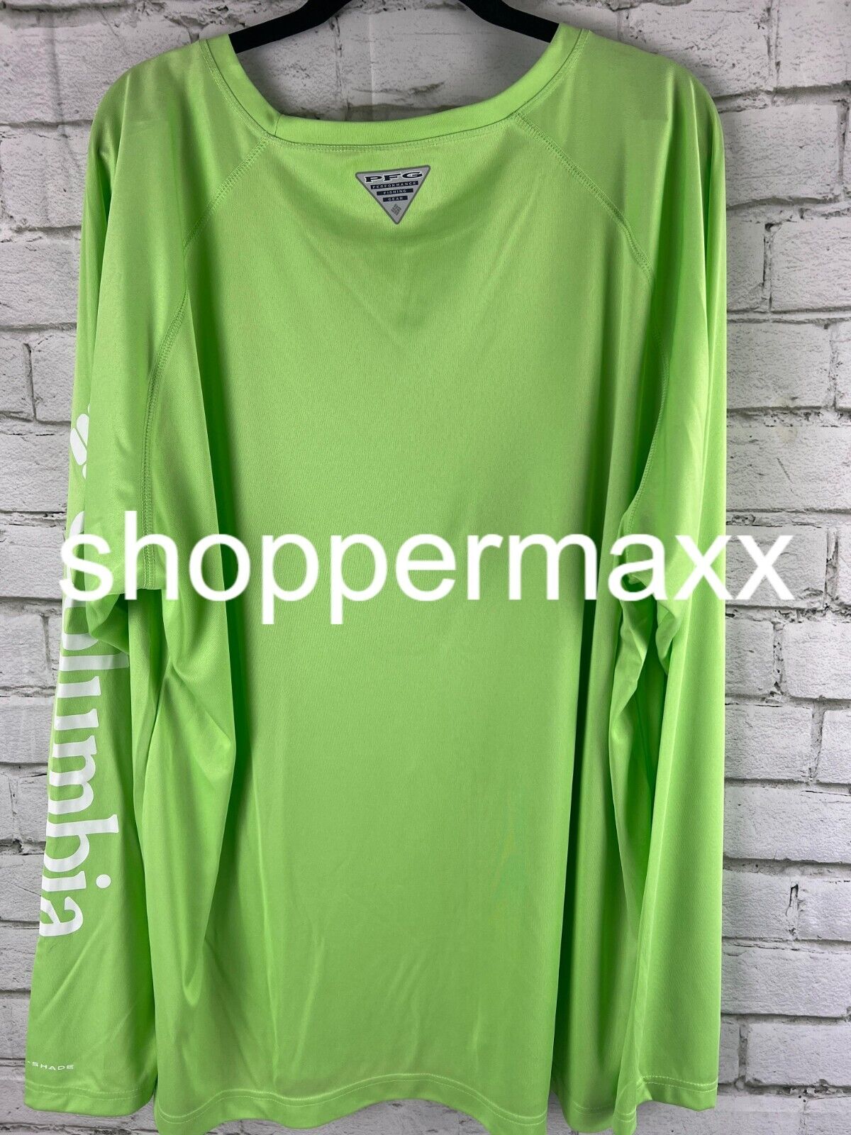 Columbia Men's Terminal Tackle Long Sleeve Fishing Shirt, Lime Green, X-Large