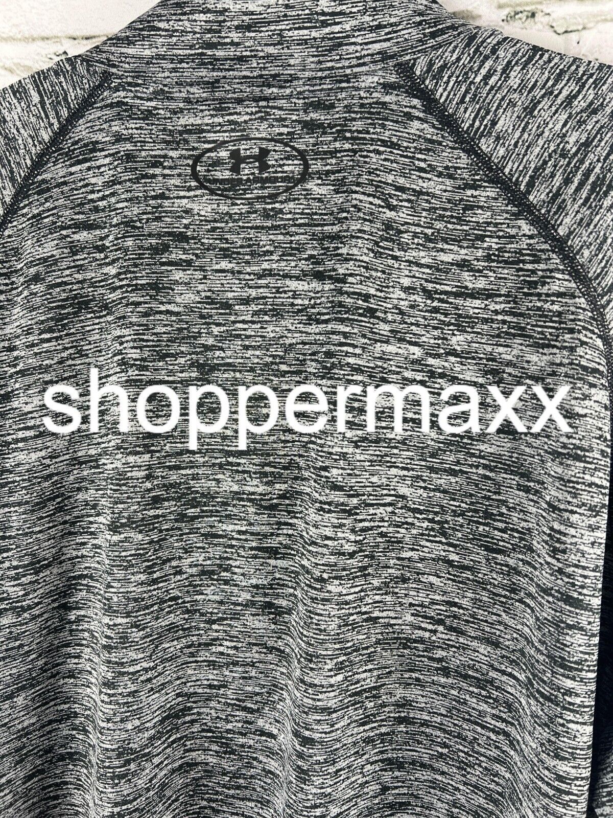 Under Armour Men's UA Tech ½ Zip Long Sleeve, Black Marble, X-Large