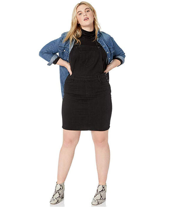 dollhouse Women's Size Hematite Plus Denim Overall, 20 ~B43