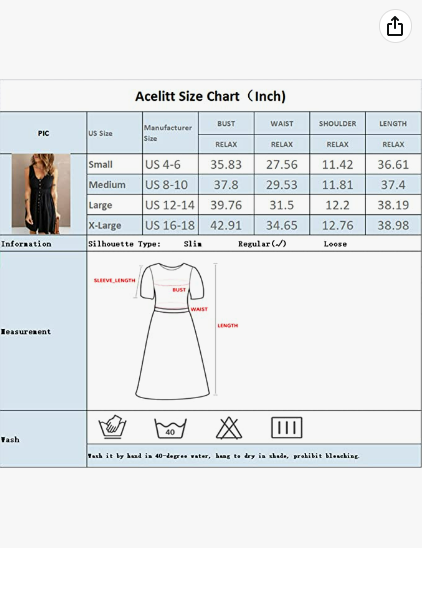 Acelitt Womens Casual Sleeveless Button Down Elastic Waist Swing Dresses Grey M