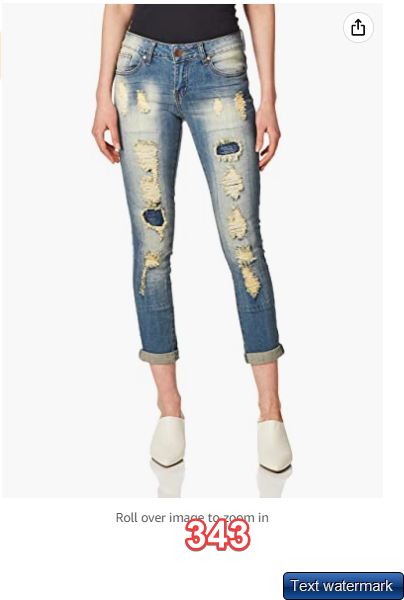 COVER GIRL Women High Waisted Cute Ripped Patched Repair Blue Skinny Juniors 16W