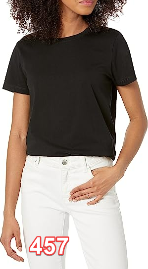 The Drop Women's Courtney Short-Sleeve Tiny Crewneck Jersey T-Shirt M