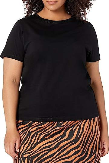 The Drop Women's Courtney Short-Sleeve Tiny Crewneck Jersey T-Shirt M