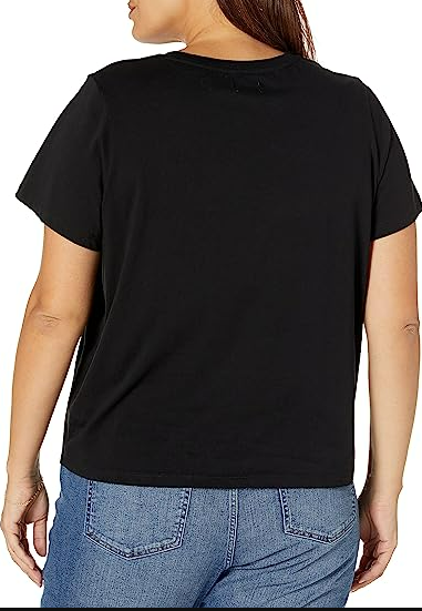 The Drop Women's Courtney Short-Sleeve Tiny Crewneck Jersey T-Shirt M