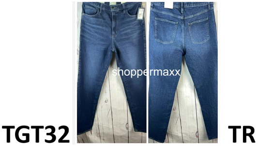Women's High-Rise Wide Leg Jeans - Universal Thread, Dark Wash, Size 12 Long