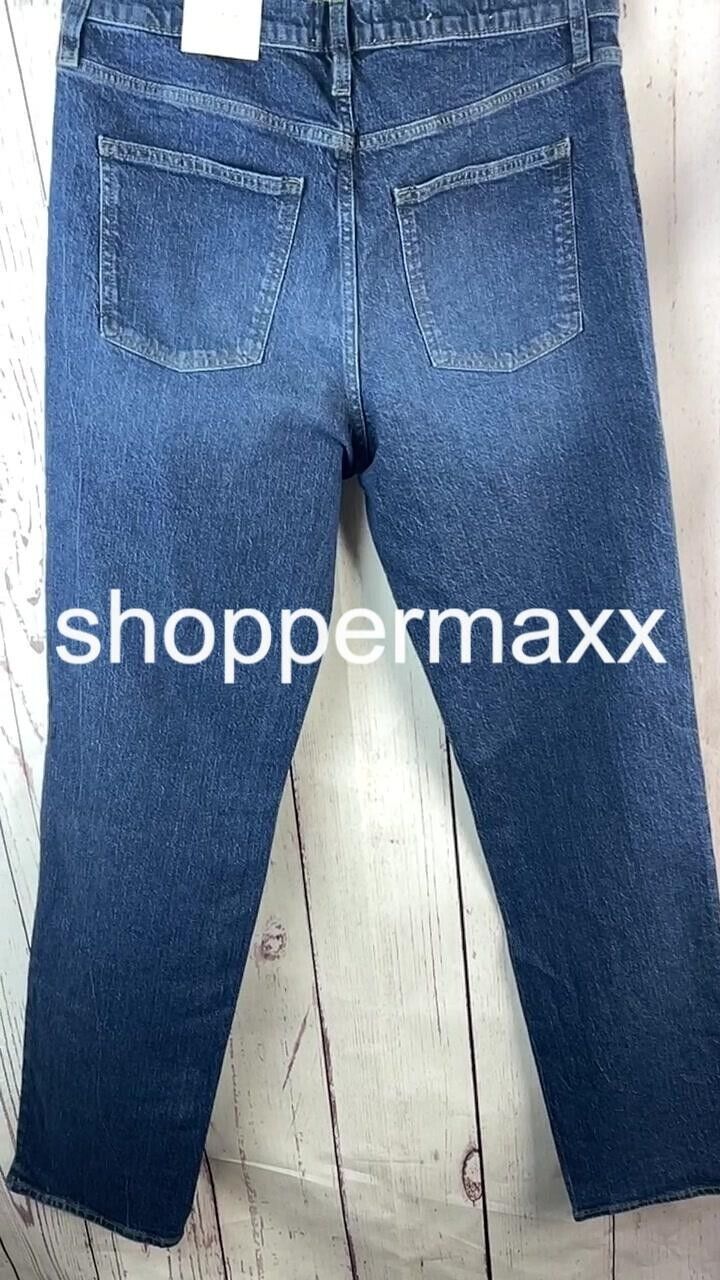 Women's High-Rise Wide Leg Jeans - Universal Thread, Dark Wash, Size 12 Long