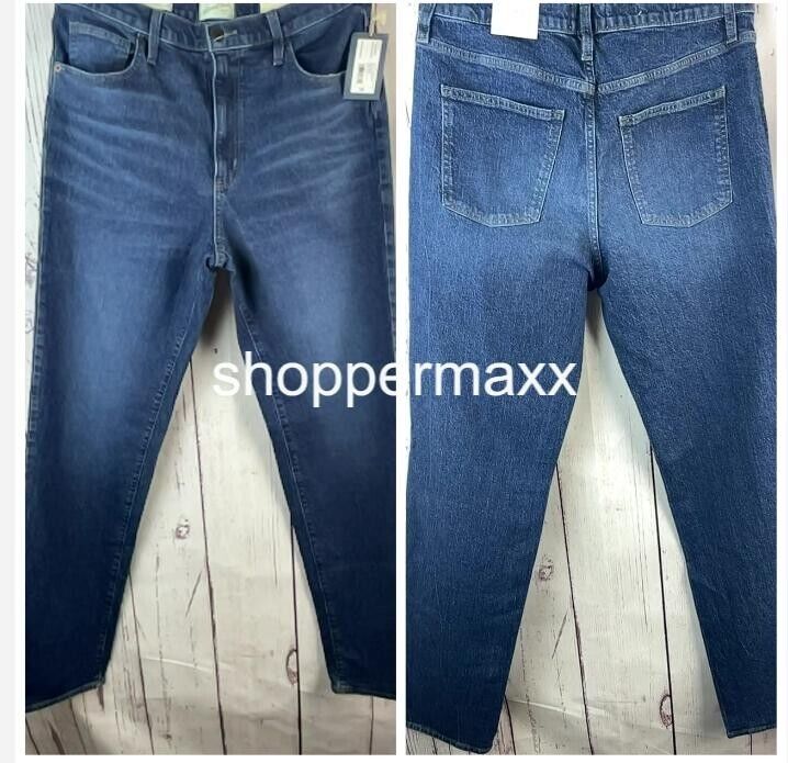 Women's High-Rise Wide Leg Jeans - Universal Thread, Dark Wash, Size 12 Long