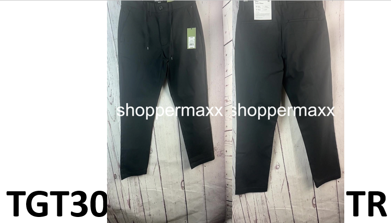 Men's Slim Fit Tech Chino Pants - Goodfellow & Co, BLACK, Size- 28WX30L