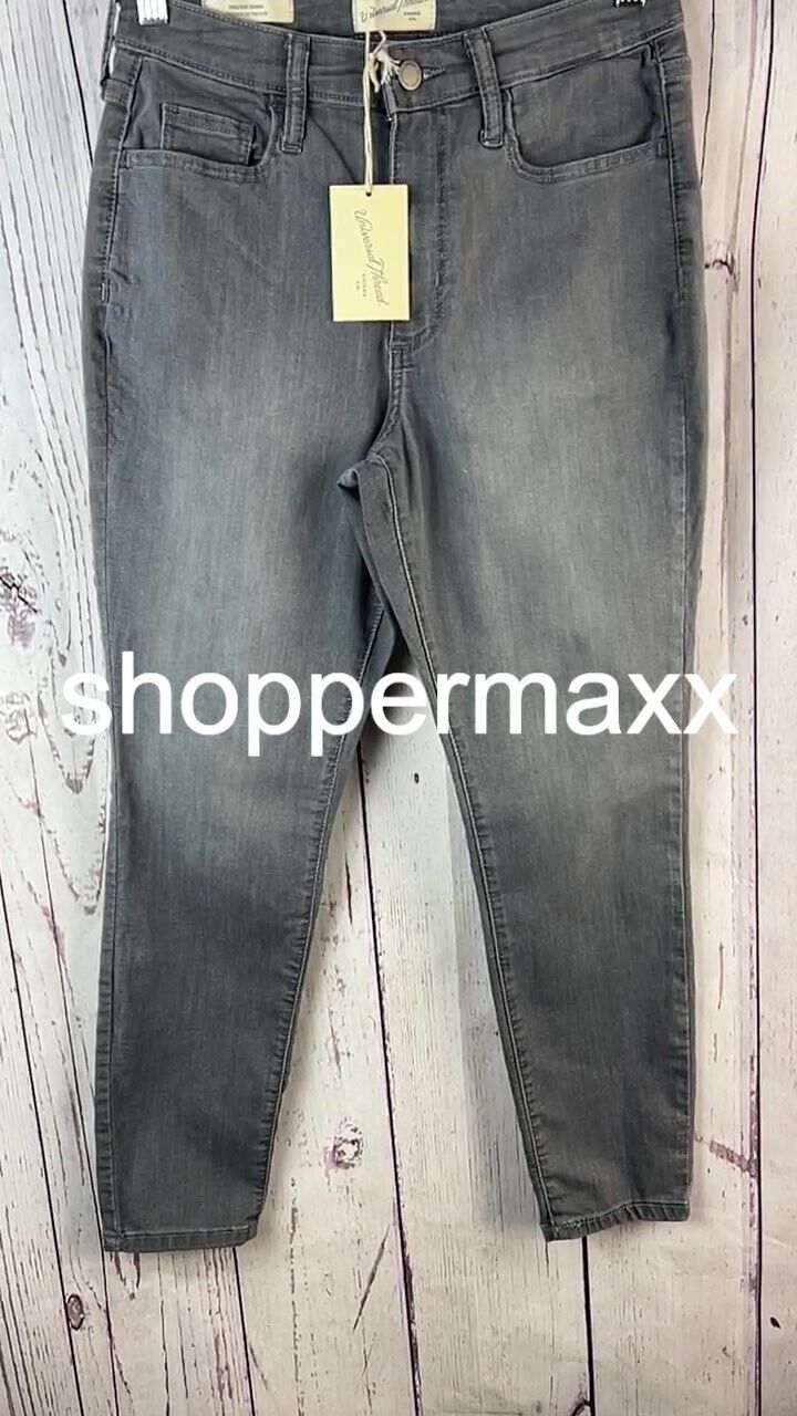 Women's High-Rise Skinny Jeans - Universal Thread Light, Gray, Size- 6 Short