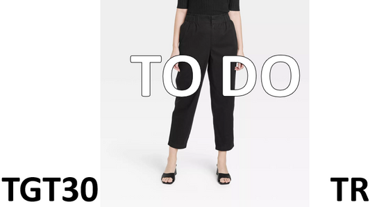 Women's High-Rise Tapered Ankle Chino Pants - A New Day, Black, Size- Large