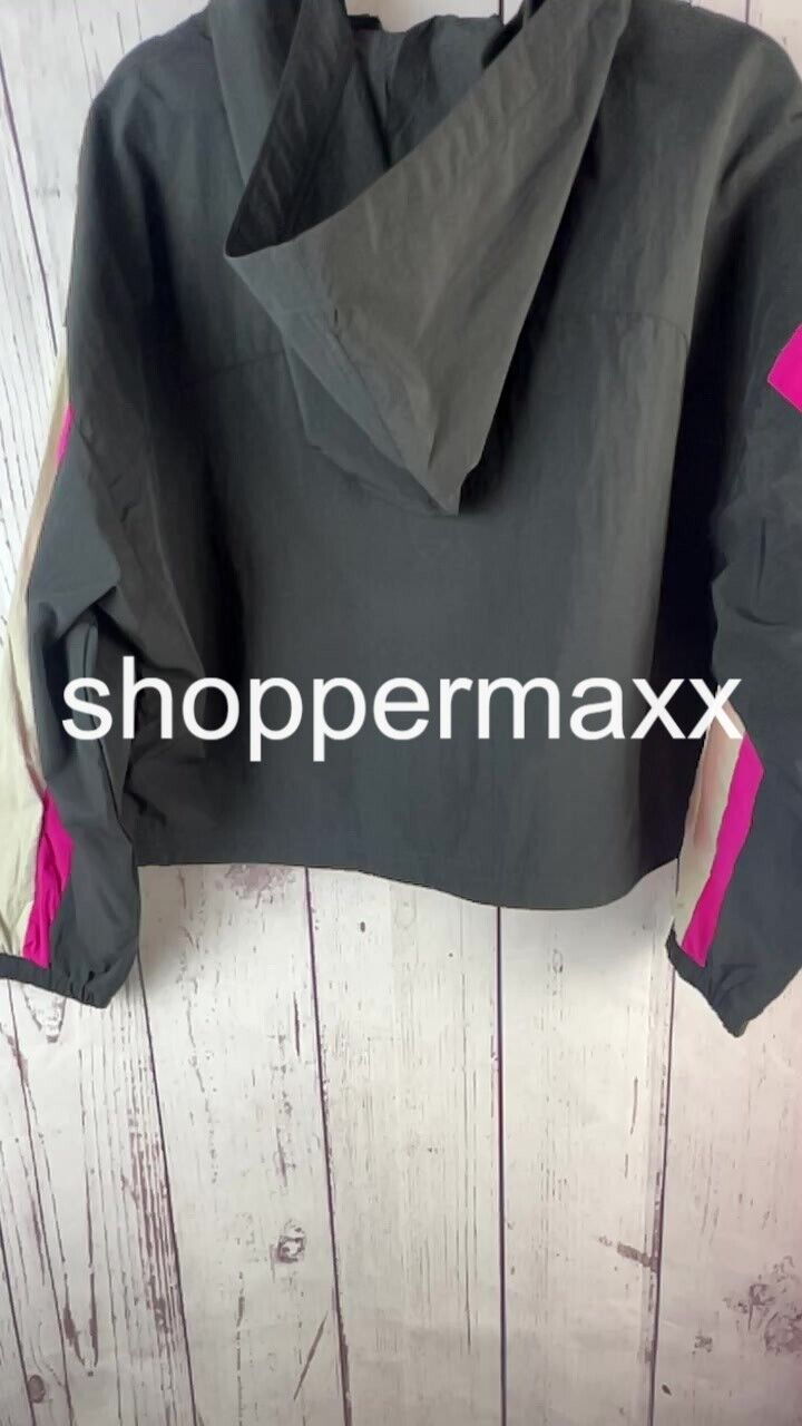 Women's Pullover Windbreaker - JoyLab, Color- BLACK, Size- Medium