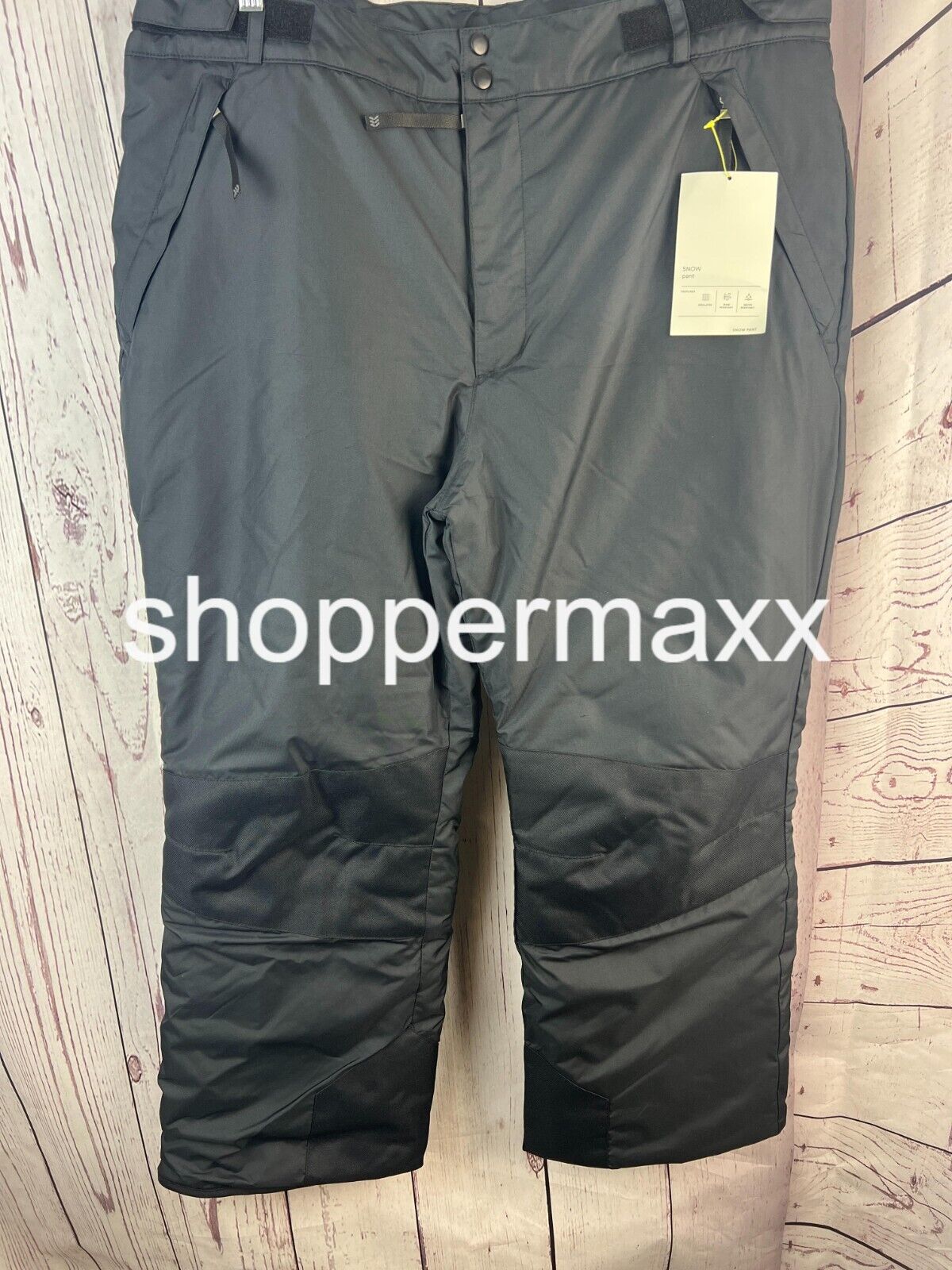 All in Motion Men's Snow Pants, Black, Size X-Large