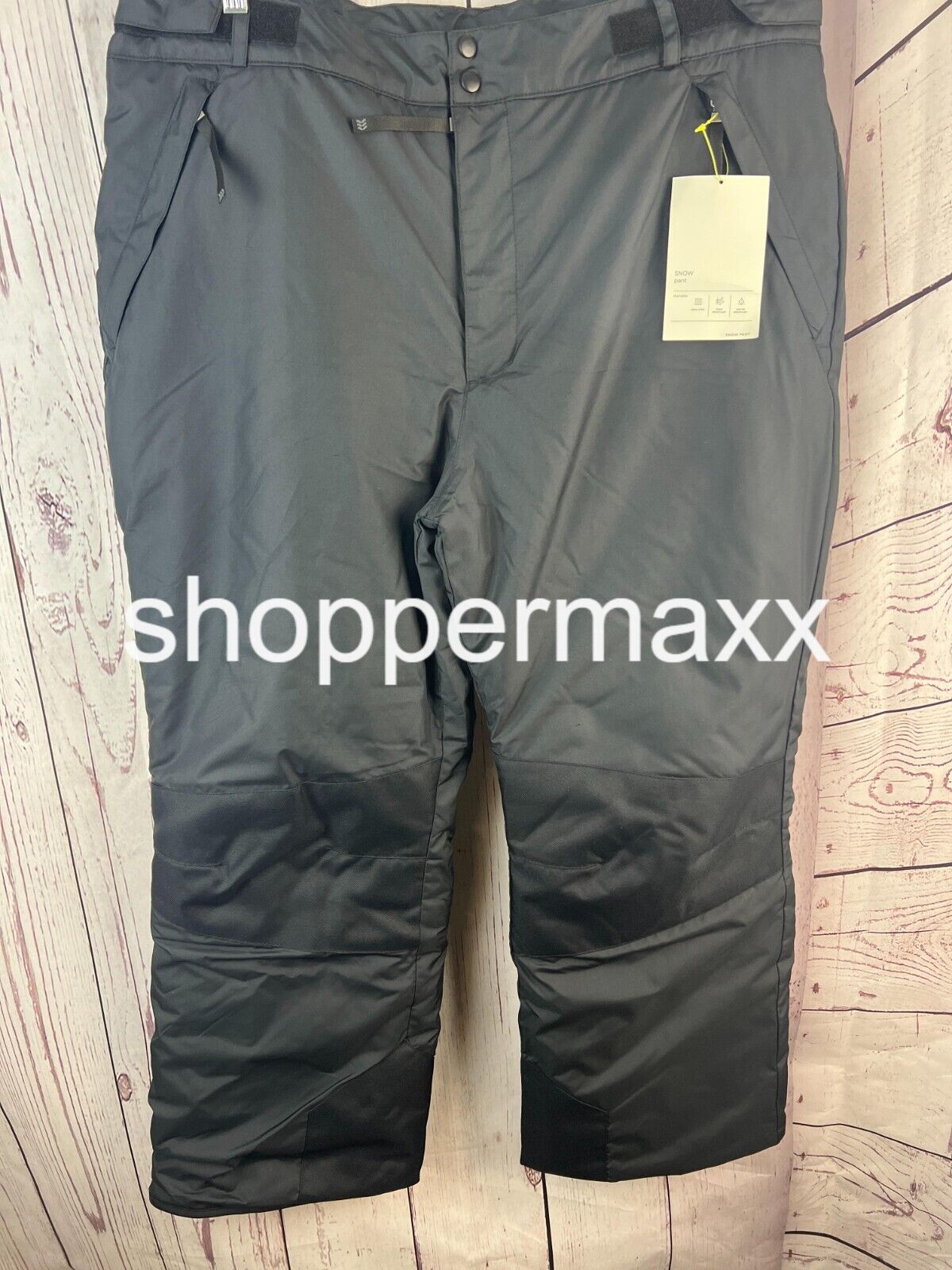 All in Motion Men's Snow Pants, Black, Size X-Large