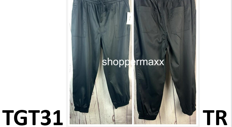 Women's Lined Woven Joggers Pants - All in Motion, Black, Size Large