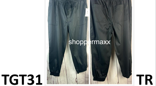 Women's Lined Woven Joggers Pants - All in Motion, Black, Size Large
