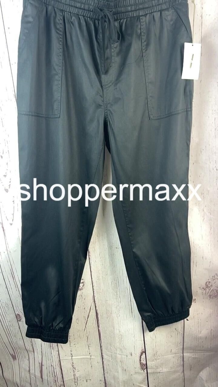 Women's Lined Woven Joggers Pants - All in Motion, Black, Size Large