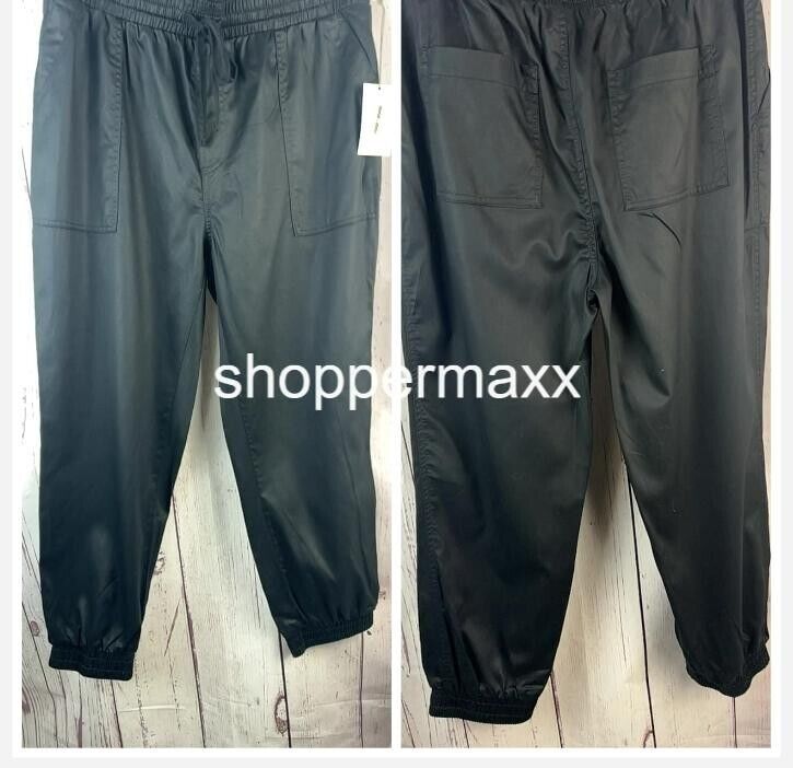 Women's Lined Woven Joggers Pants - All in Motion, Black, Size Large