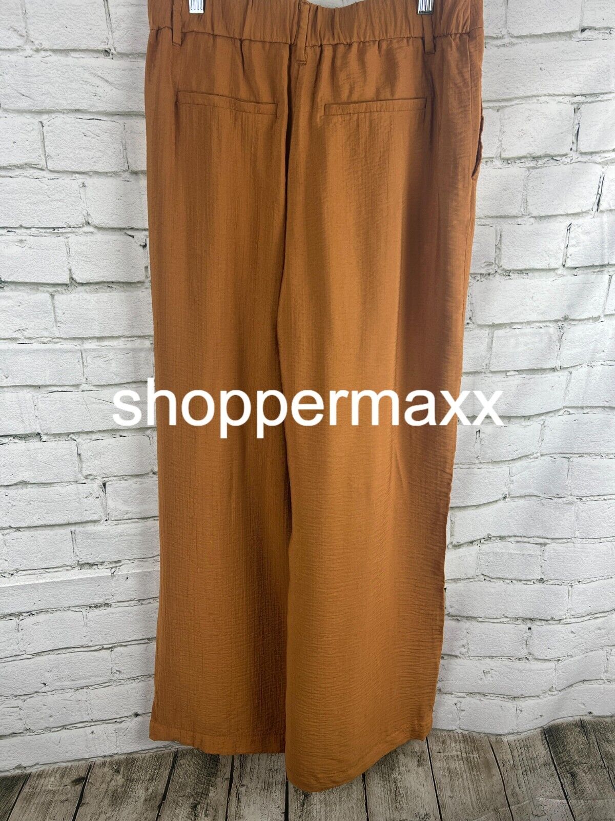 Women's High-Rise Wide Leg Pants-A New Day, Brown, Size 8, Wide Leg Casual Pants