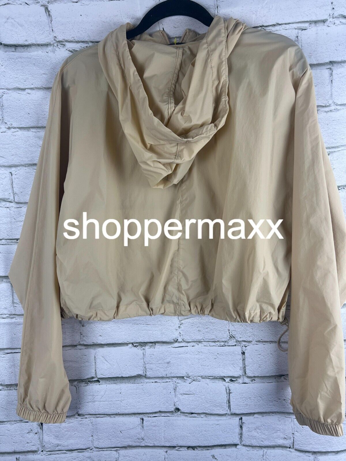Women's Full-Zip Windbreaker Jacket - All in Motion Beige XS Women Jacket Hoodie