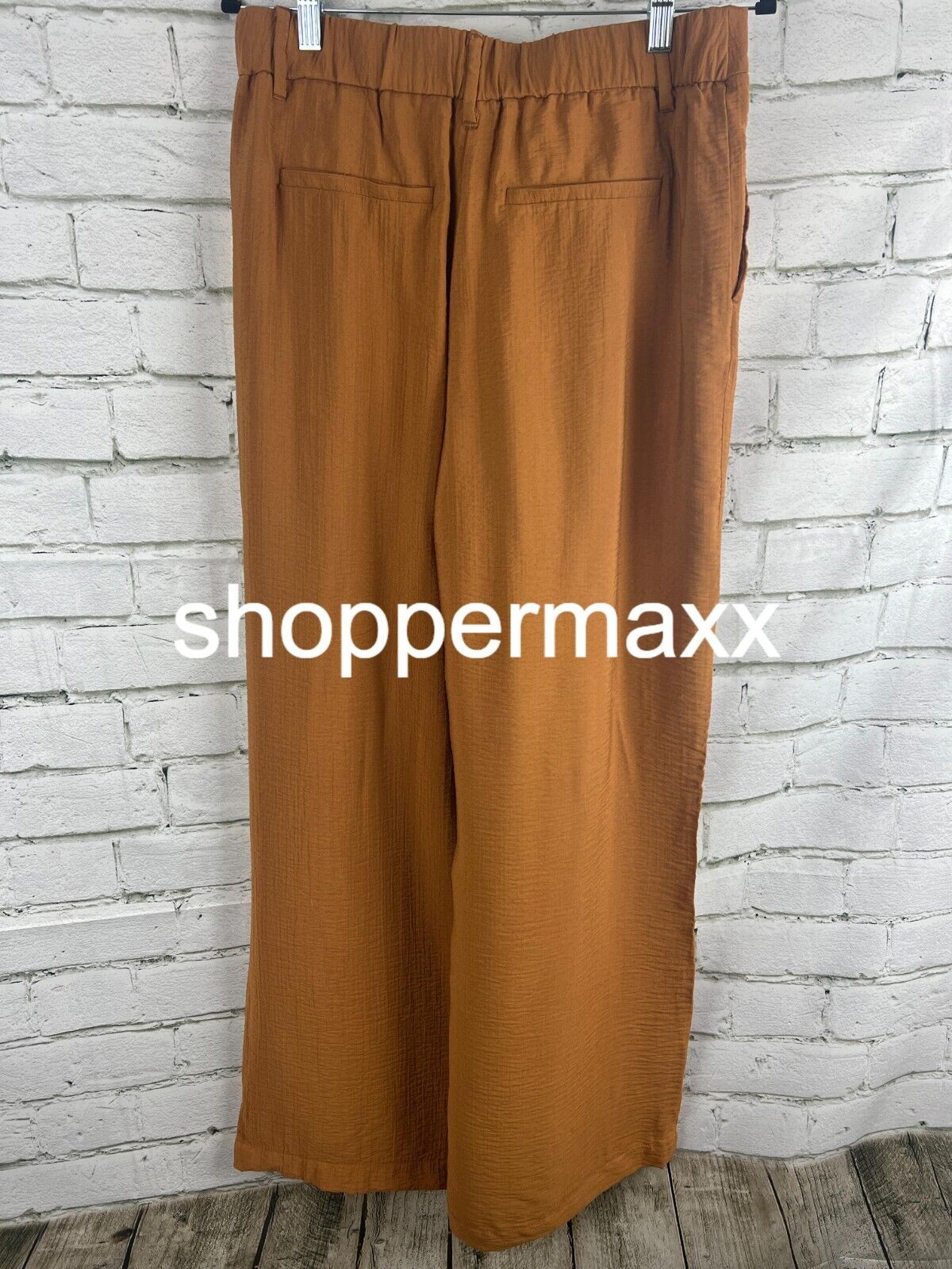 Women's High-Rise Wide Leg Pants-A New Day, Brown, Size 8, Wide Leg Casual Pants