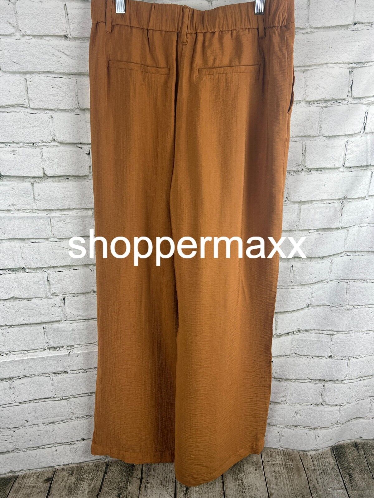 Women's High-Rise Wide Leg Pants-A New Day, Brown, Size 8, Wide Leg Casual Pants