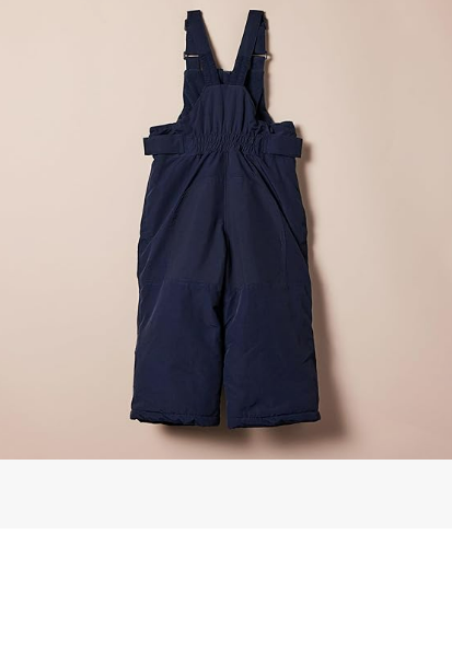 Essentials Girls and Toddlers' Water-Resistant Snow Bib Dark Navy XS