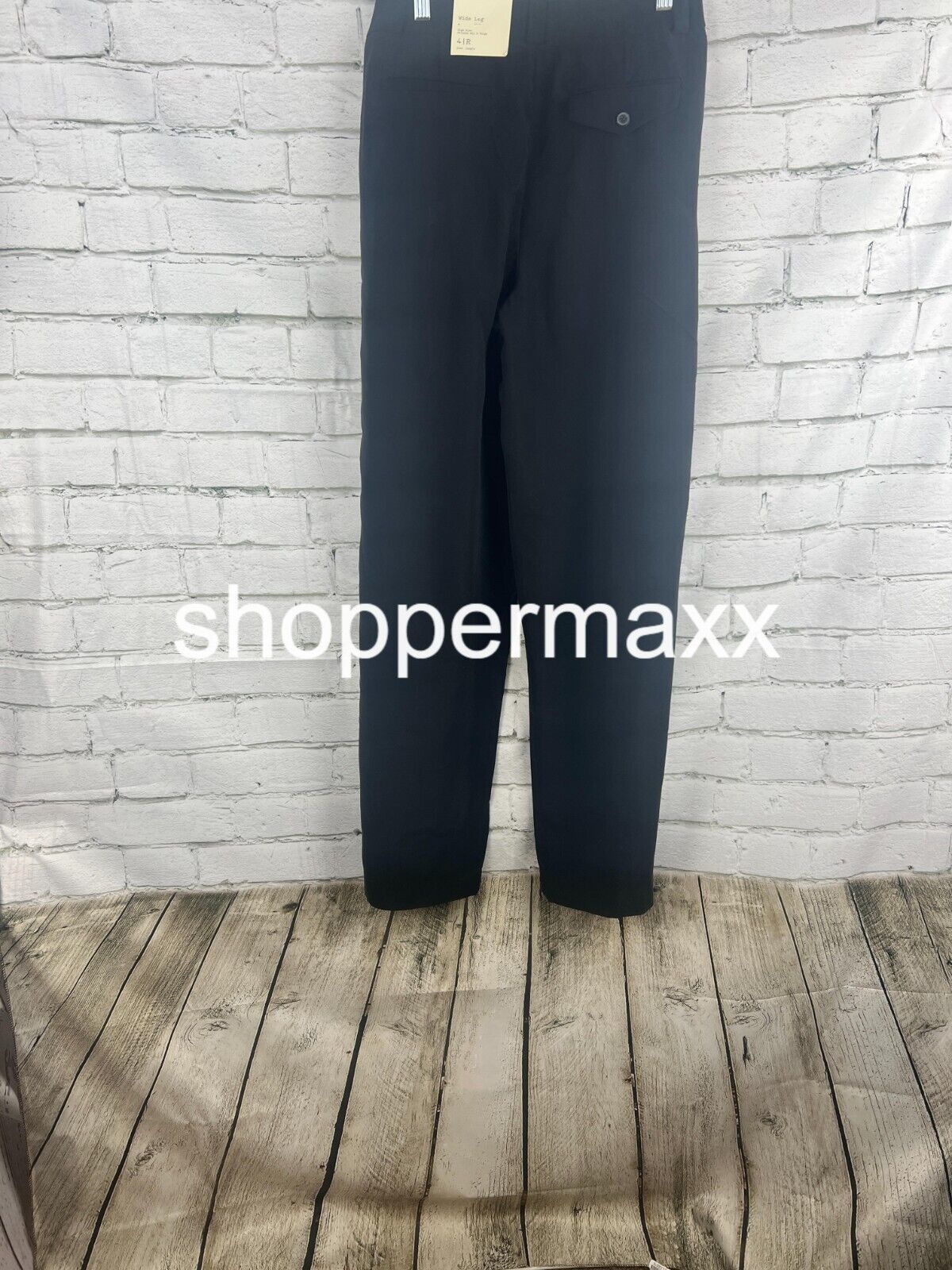Women's High-Rise Relaxed Fit Full Length Baggy Wide Leg Trousers - A New Day 4R