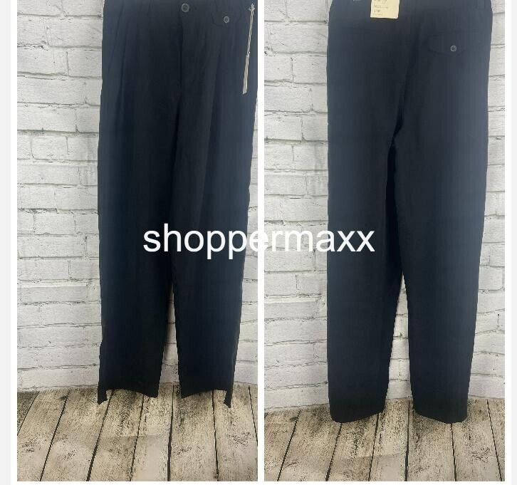 Women's High-Rise Relaxed Fit Full Length Baggy Wide Leg Trousers - A New Day 4R