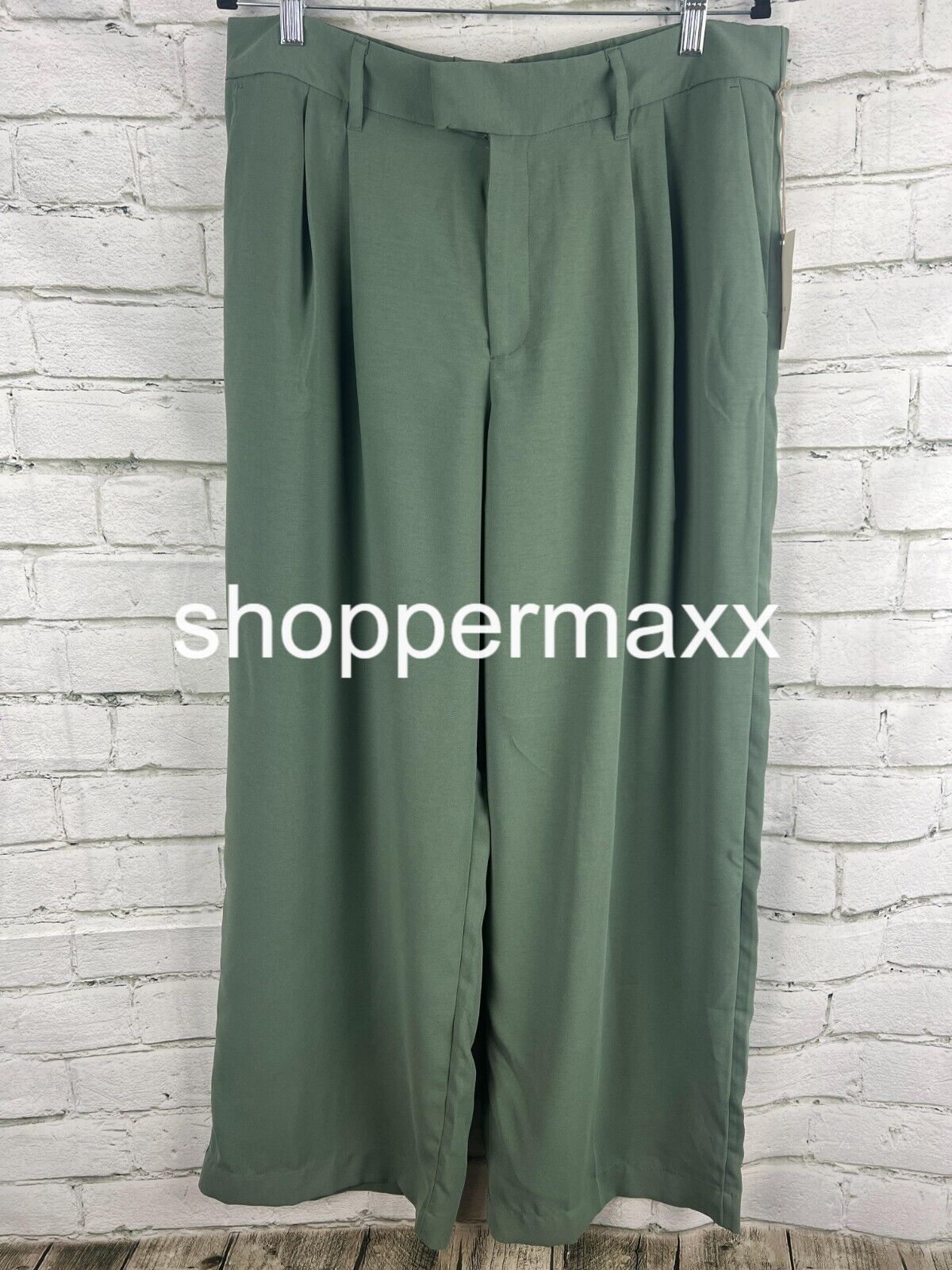 A New Day Women's High-Rise Wide Leg Fluid Pants - 14S Teal