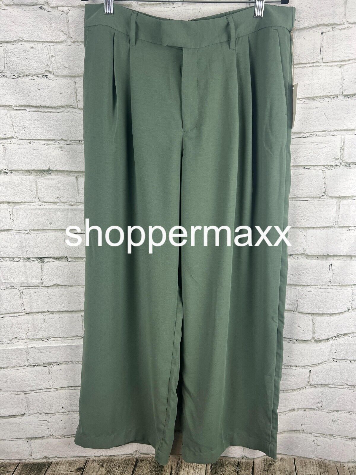 A New Day Women's High-Rise Wide Leg Fluid Pants - 14S Teal