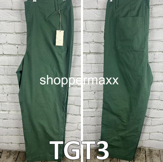 A New Day Women's Mid-Rise Relaxed Straight Leg Chino Pants -Olive 18