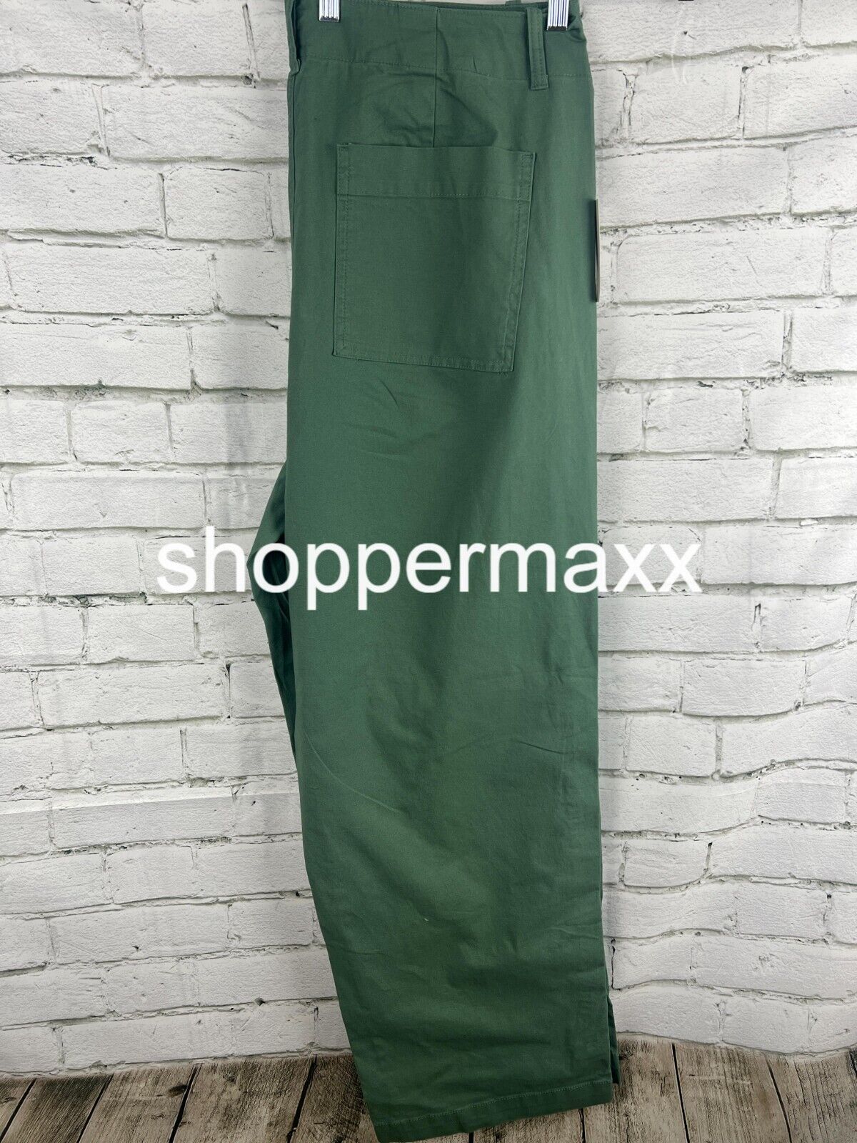 A New Day Women's Mid-Rise Relaxed Straight Leg Chino Pants -Olive 18