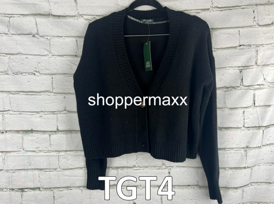 Women's Slouchy Button-Front Cardigan - Wild Fable, Black, Size XX-Small