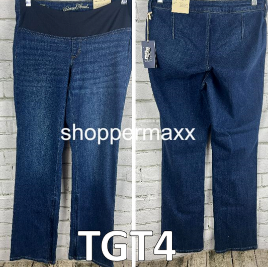 Women's Adaptive Bootcut Jeans - Universal Thread, Dark Denim, Size 12R