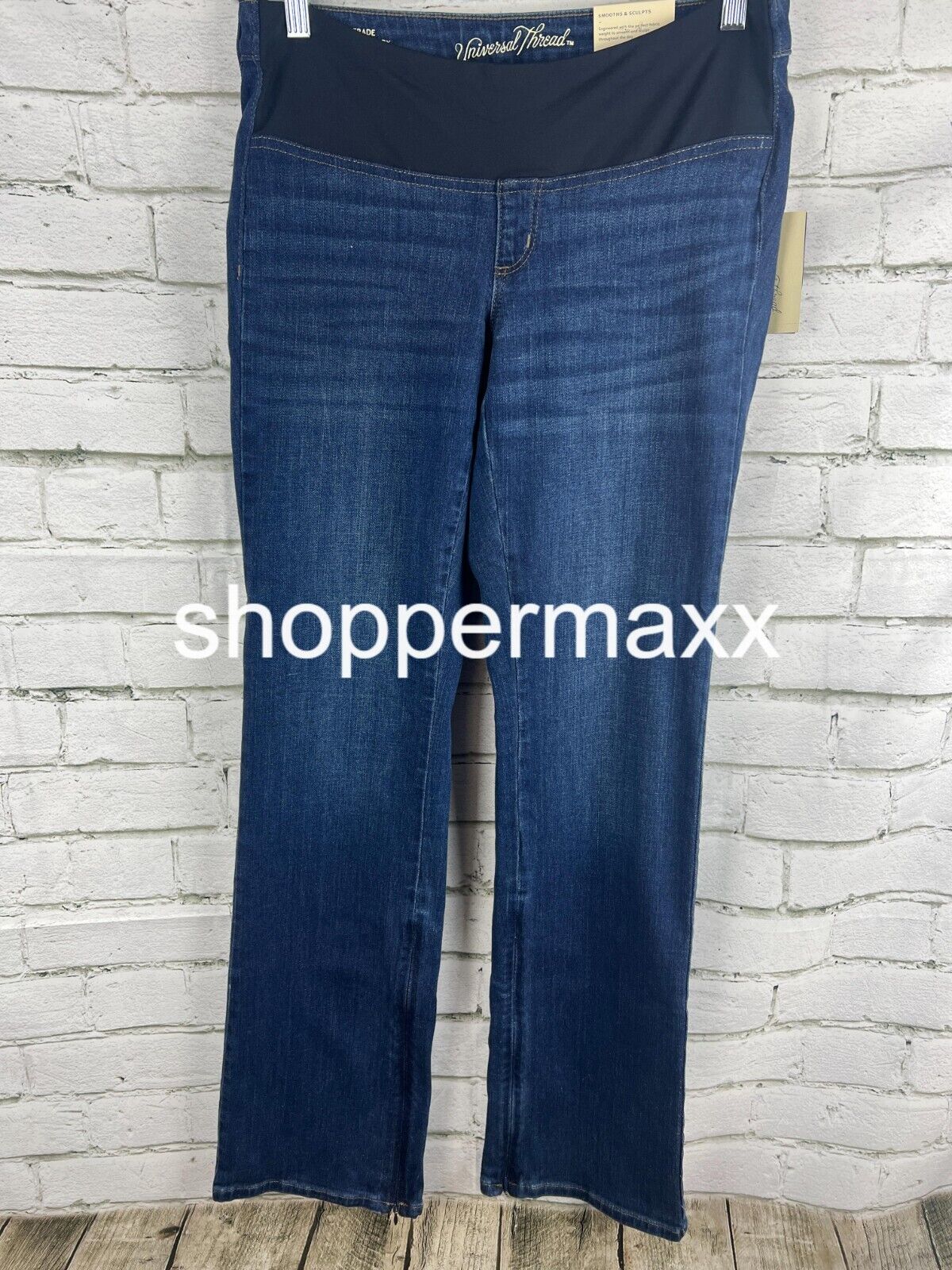 Women's Adaptive Bootcut Jeans - Universal Thread, Dark Denim, Size 12R