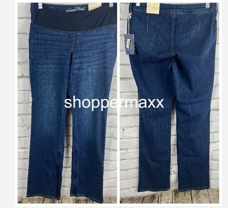 Women's Adaptive Bootcut Jeans - Universal Thread, Dark Denim, Size 12R
