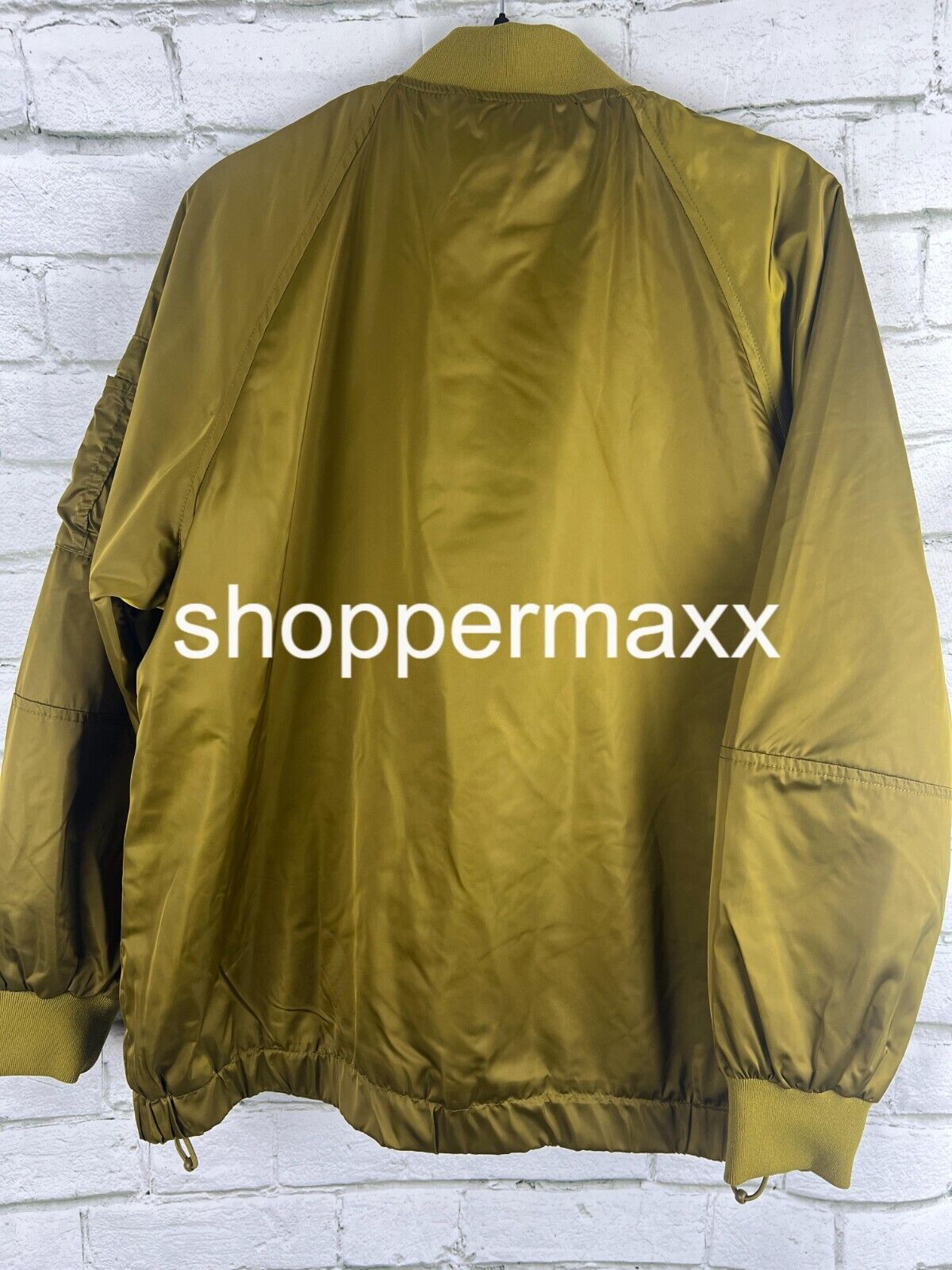 Women's Oversized Bomber Jacket - A New Day, Green, Size Small