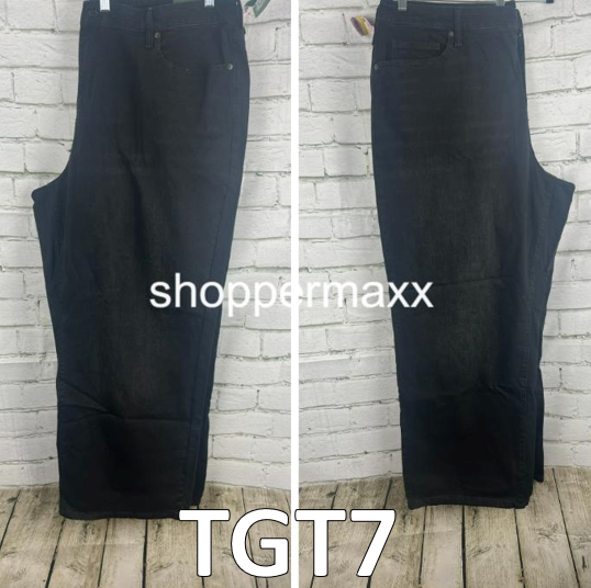 Women's Super-High Rise Wide Leg Baggy Jeans - Wild Fable, Black Wash, Size 22